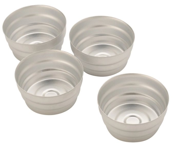 Set de 4 moules à pâtisserie D8x5cm