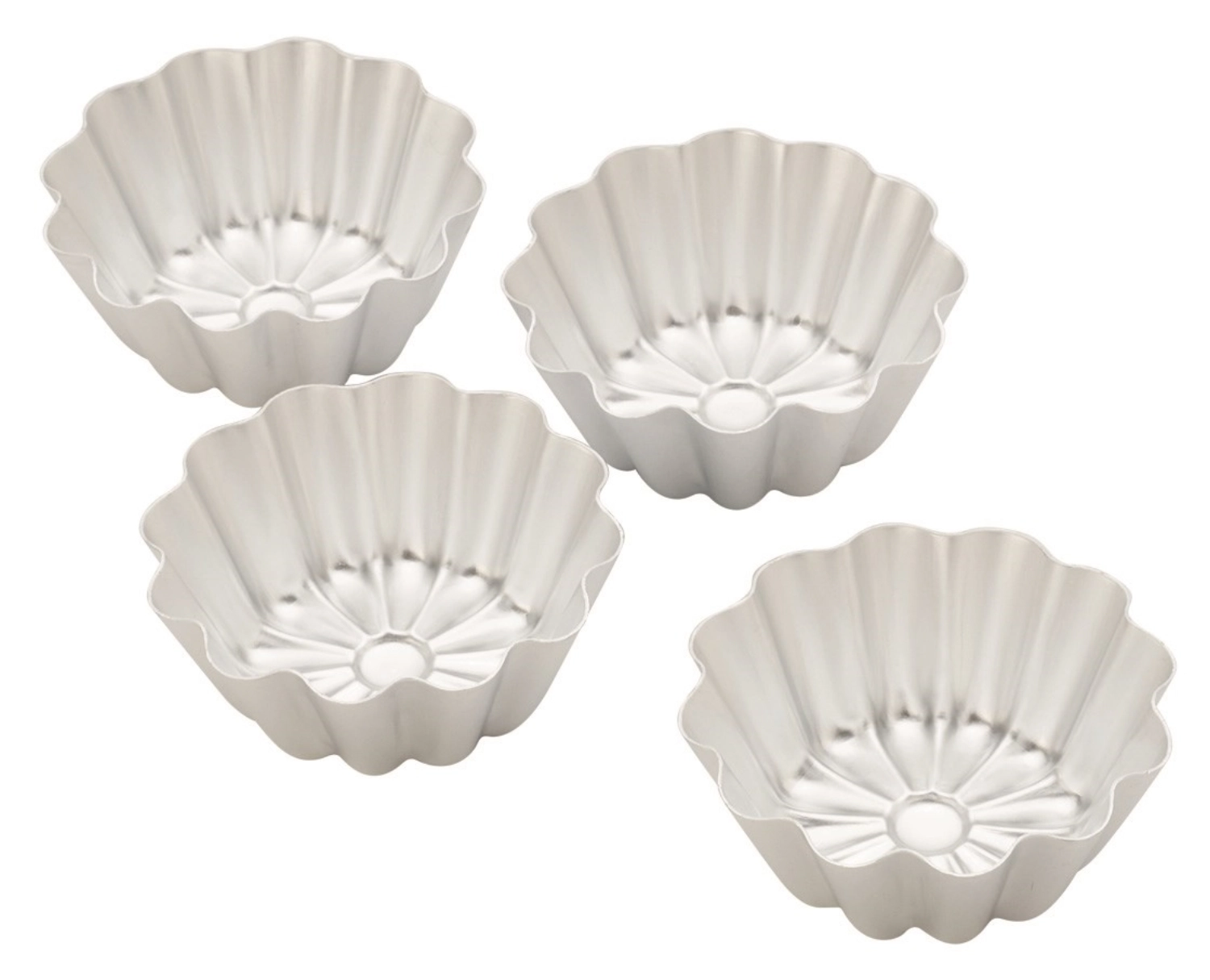 Set de 4 moules à pâtisserie D8x8cm