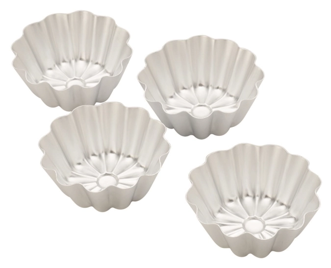 Set de 4 moules à pâtisserie D8x8cm