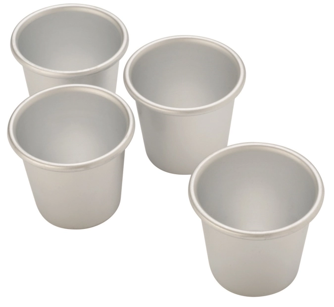 Set de 4 moules à pâtisserie D8x9cm