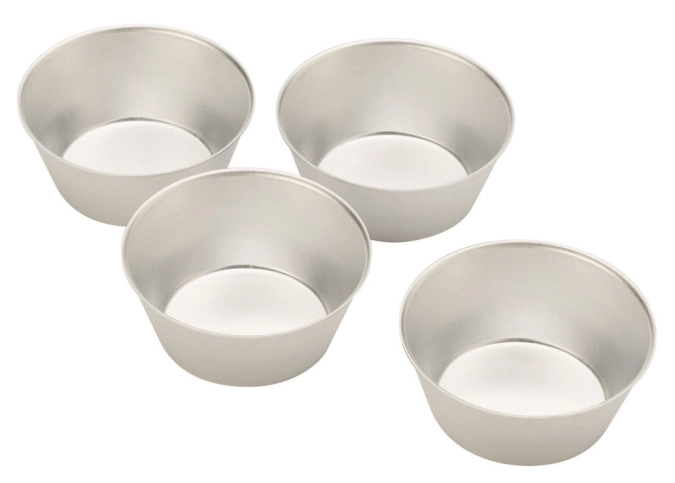 Set de 4 moules à pâtisserie D7x3.5cm