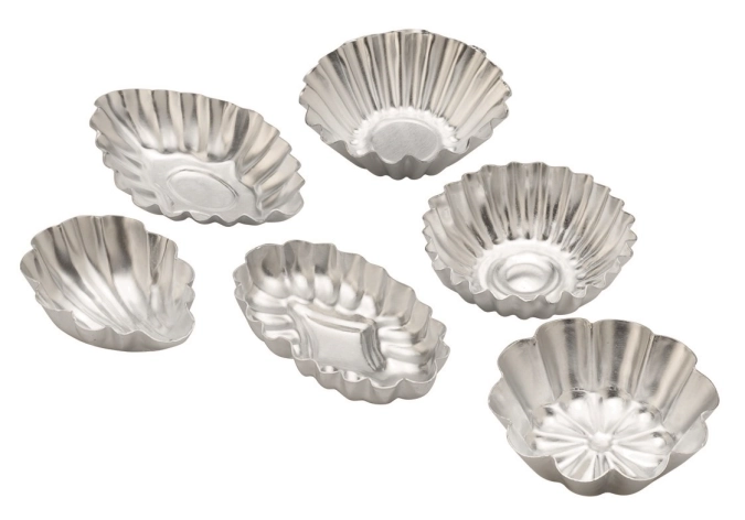 Set de 6 moules à pâtisserie 6.5x4.5cm