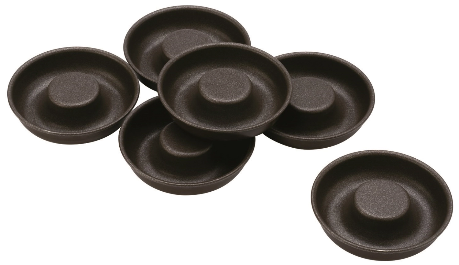 Lot de 6 moules à pâtisserie Savarin antiadhésifs D8x4cm