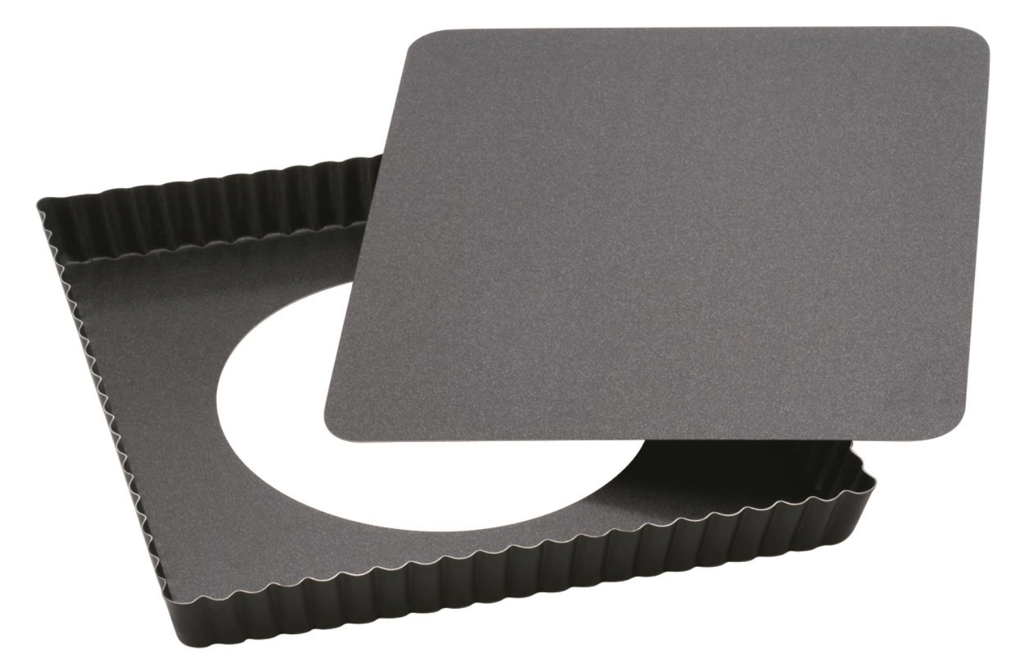 Plaque à gâteaux carrée antiadhésive 23x23x2.5cm