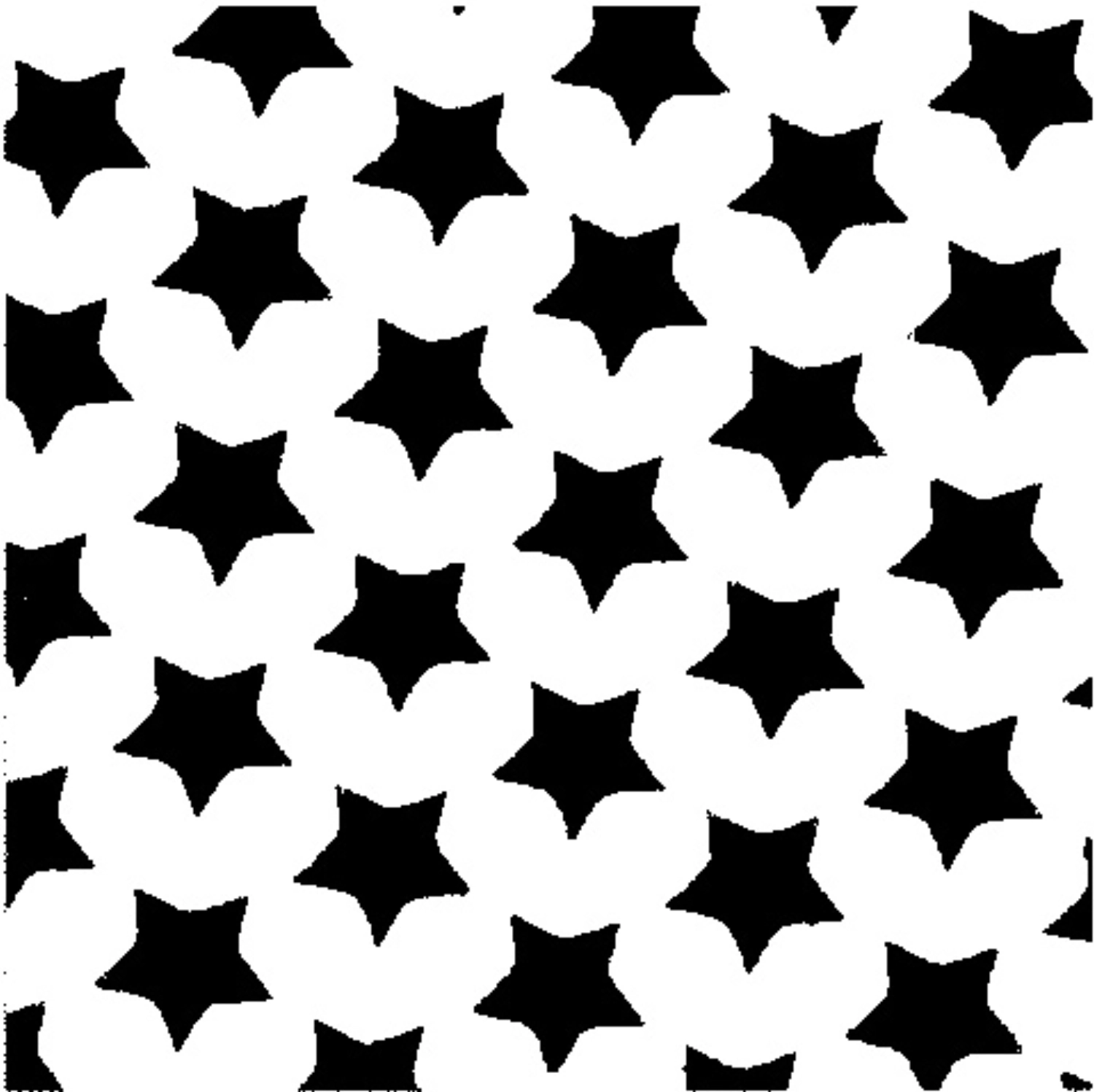 Grille décorative étoile perforée plastique