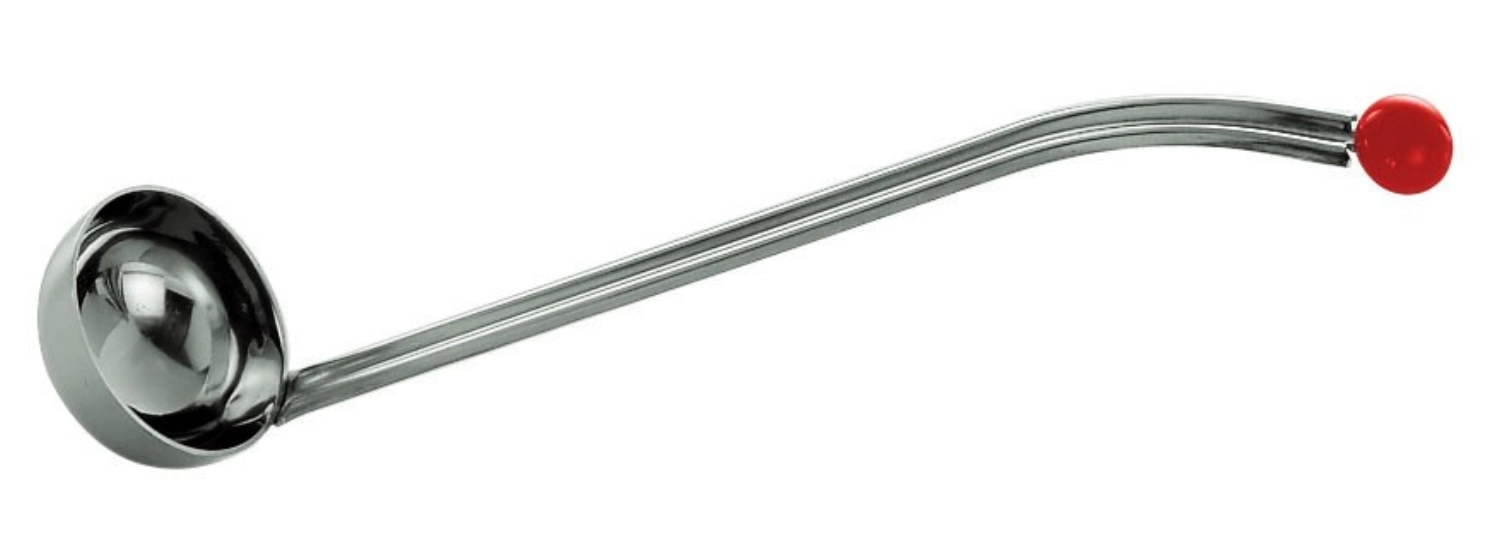 Kirschenlöffel mit rotem Knopf 4x23cm