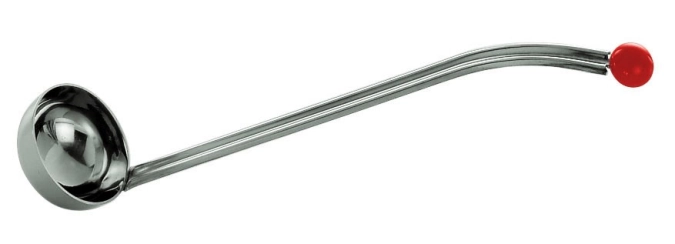 Kirschenlöffel mit rotem Knopf 4x23cm
