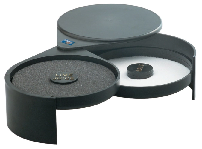 Salz oder Zuckerumrander schwarz 2tlg