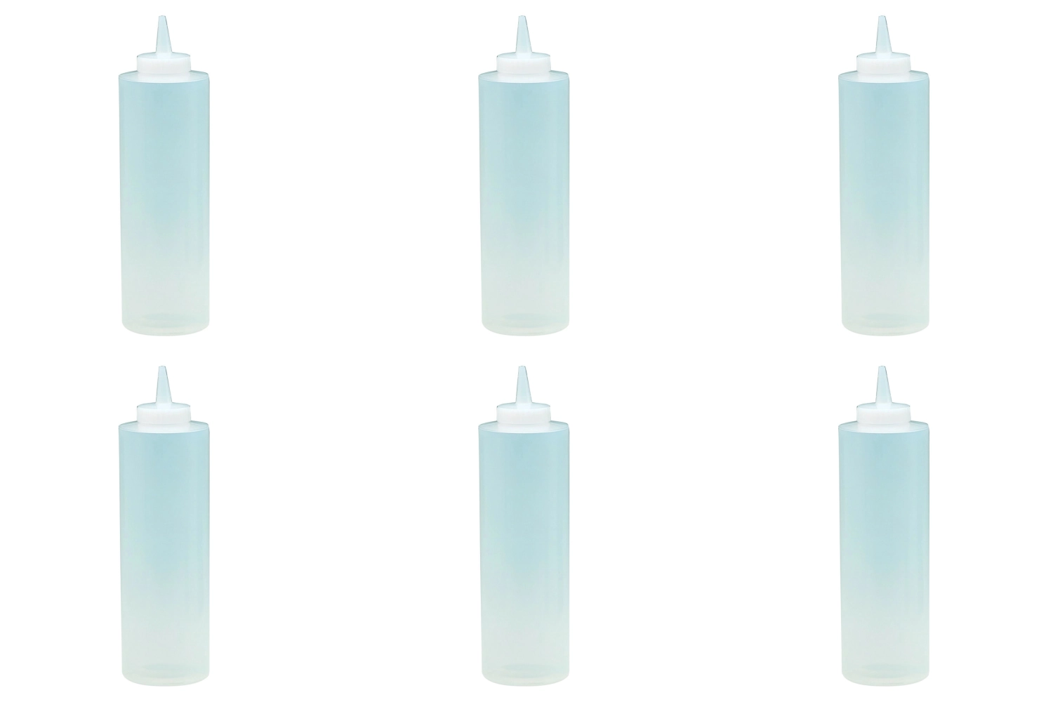 6er Set Saucen Dispenser transparent 0.236lt