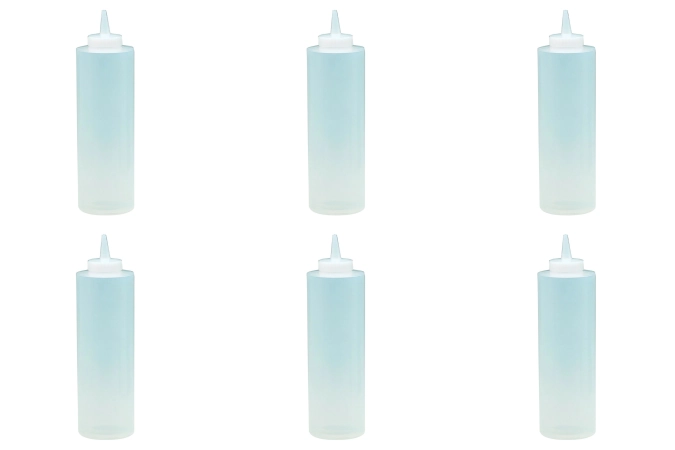 6er Set Saucen Dispenser transparent 0.236lt