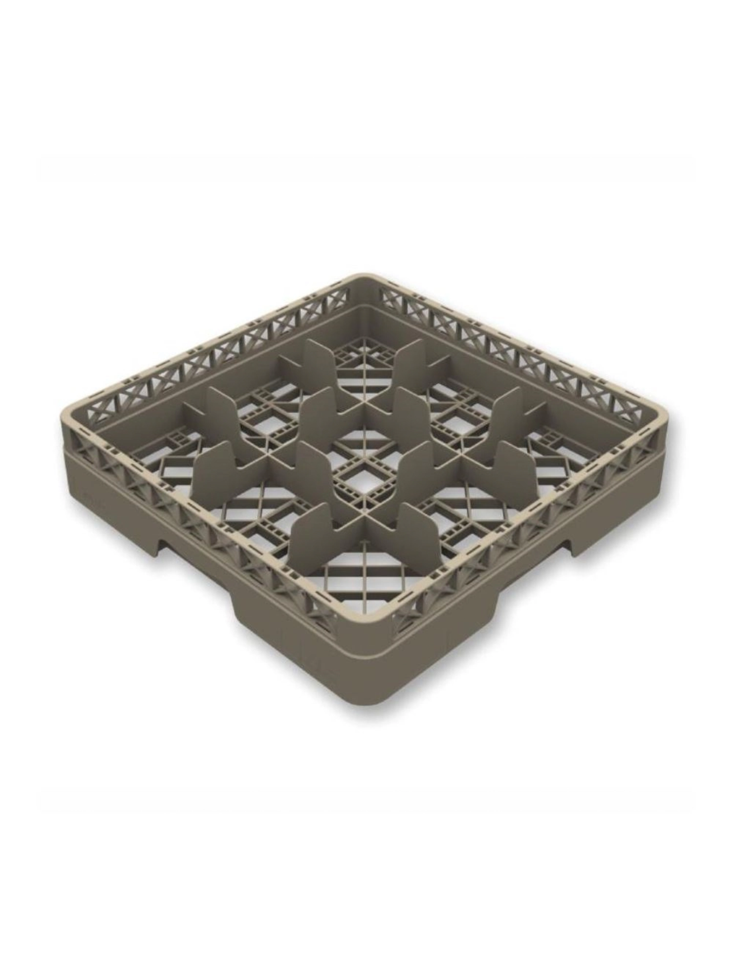 Gläserkorb offen 9 Fächer Glas max D15.1 H8cm