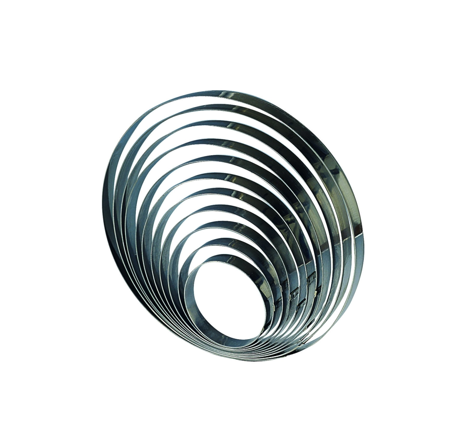 anneau en acier inoxydable H4cm D18cm