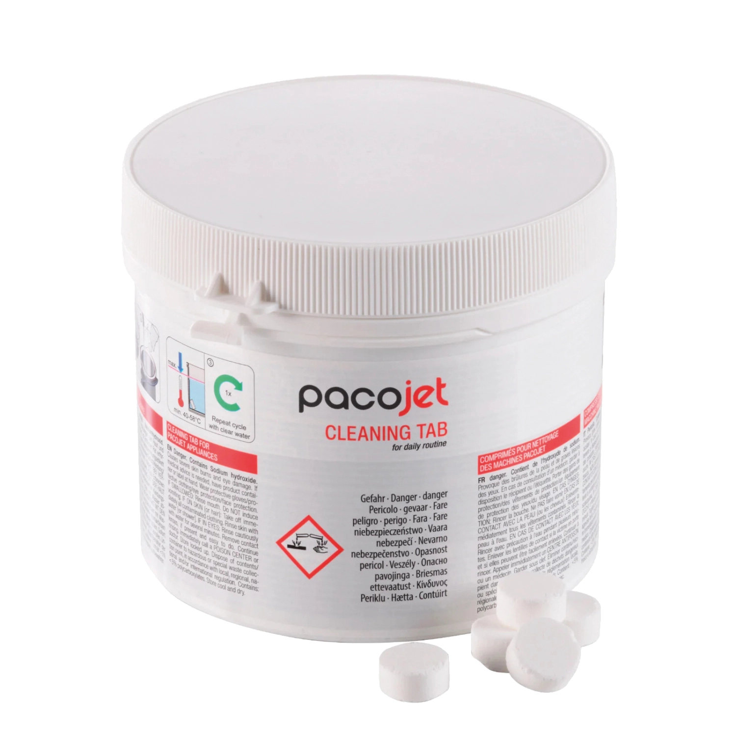 Set de 60 tablettes de nettoyage pacojet à 2.5g pj4