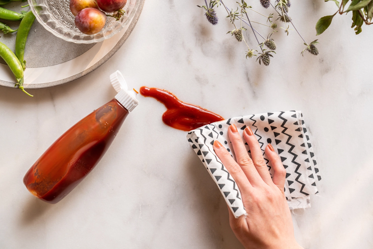 Rouleau de papier essuie-tout en bambou Ethno, réutilisable