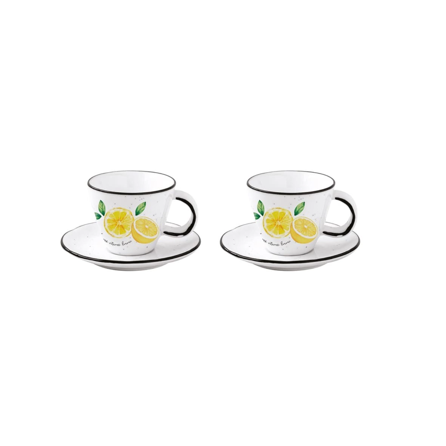 2er Set Amalfi Kaffeetasse und Untertasse in GB, 120ml