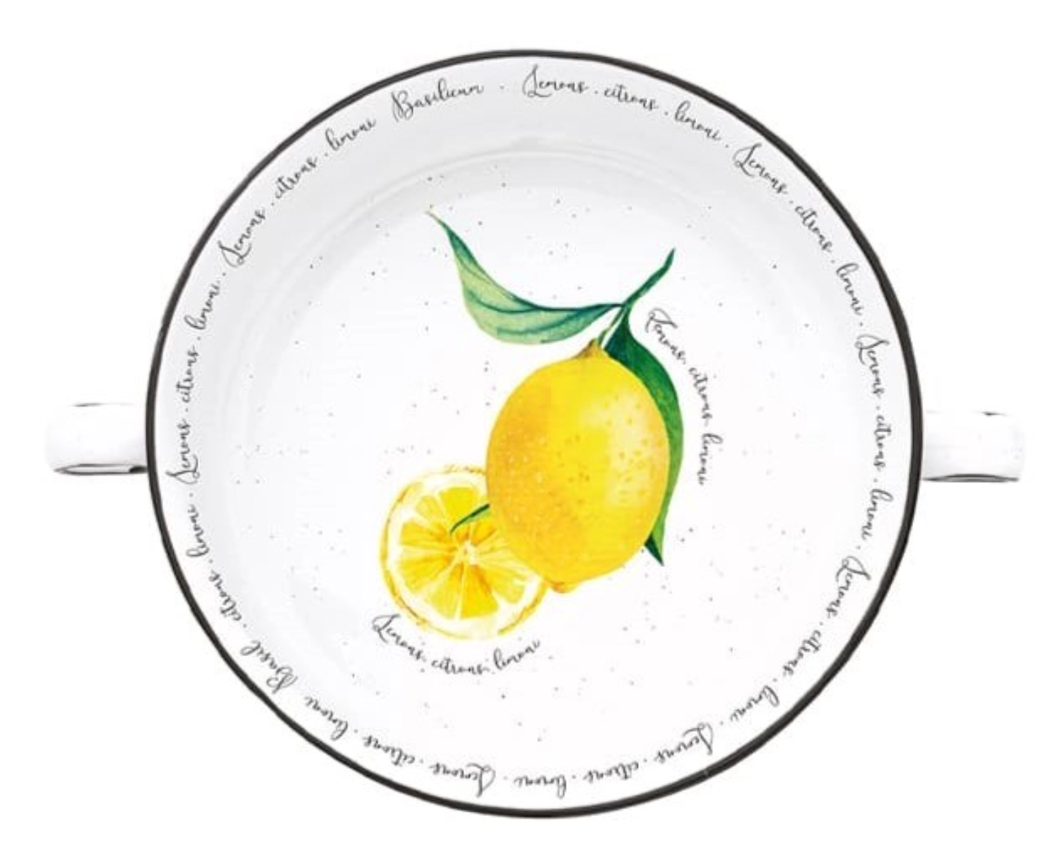 Amalfi Plat en porcelaine a. poignées, D12cm