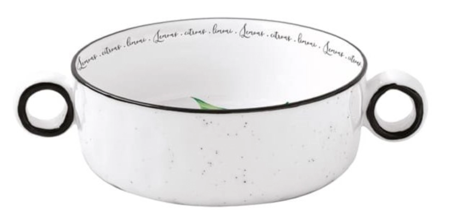 Amalfi Plat en porcelaine a. poignées, D16cm