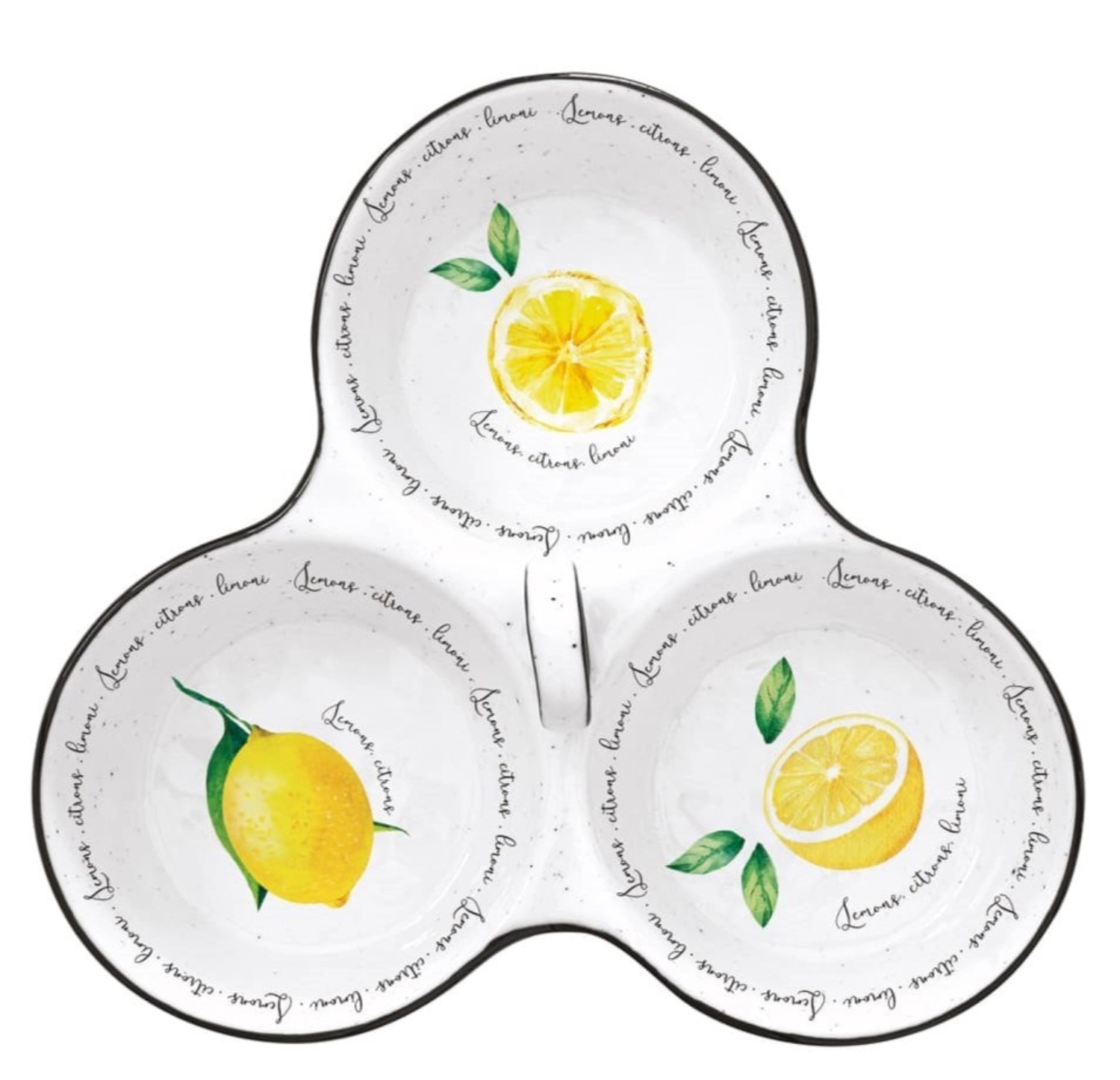 Amalfi Set Appetizer a. 3 coupes en GB, 20.5x17cm