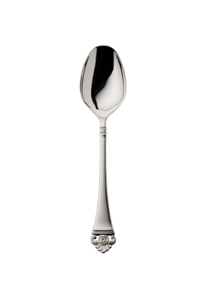 Motif rose or 925 Cuillère à soupe 21x2.4cm