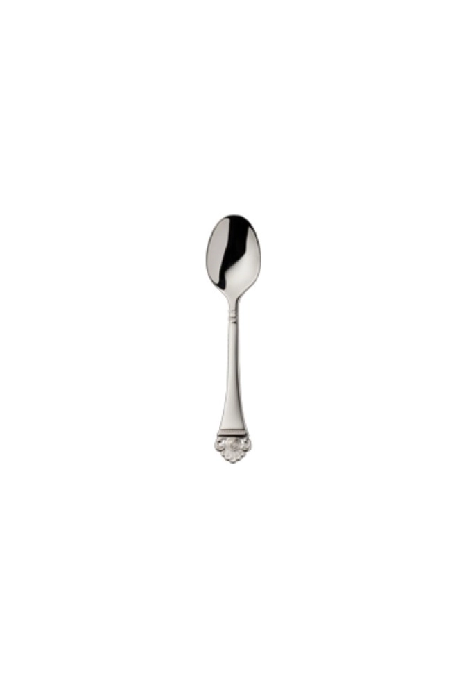 Motif de roses or 925 Cuillère à moka 11.5x1.6cm