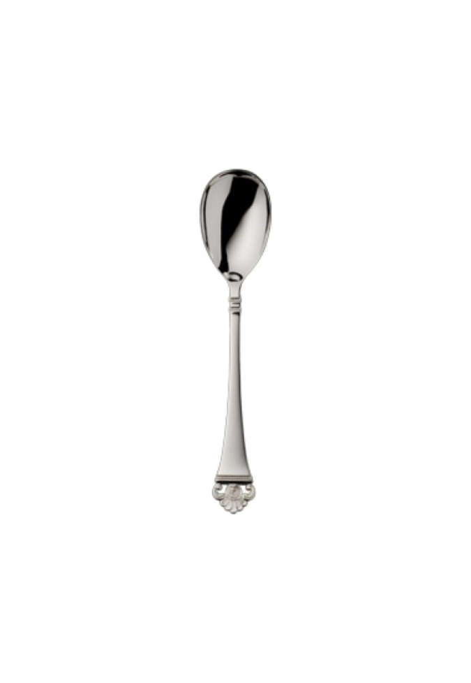 Motif rose or 925 Cuillère à glace 16.5x2cm