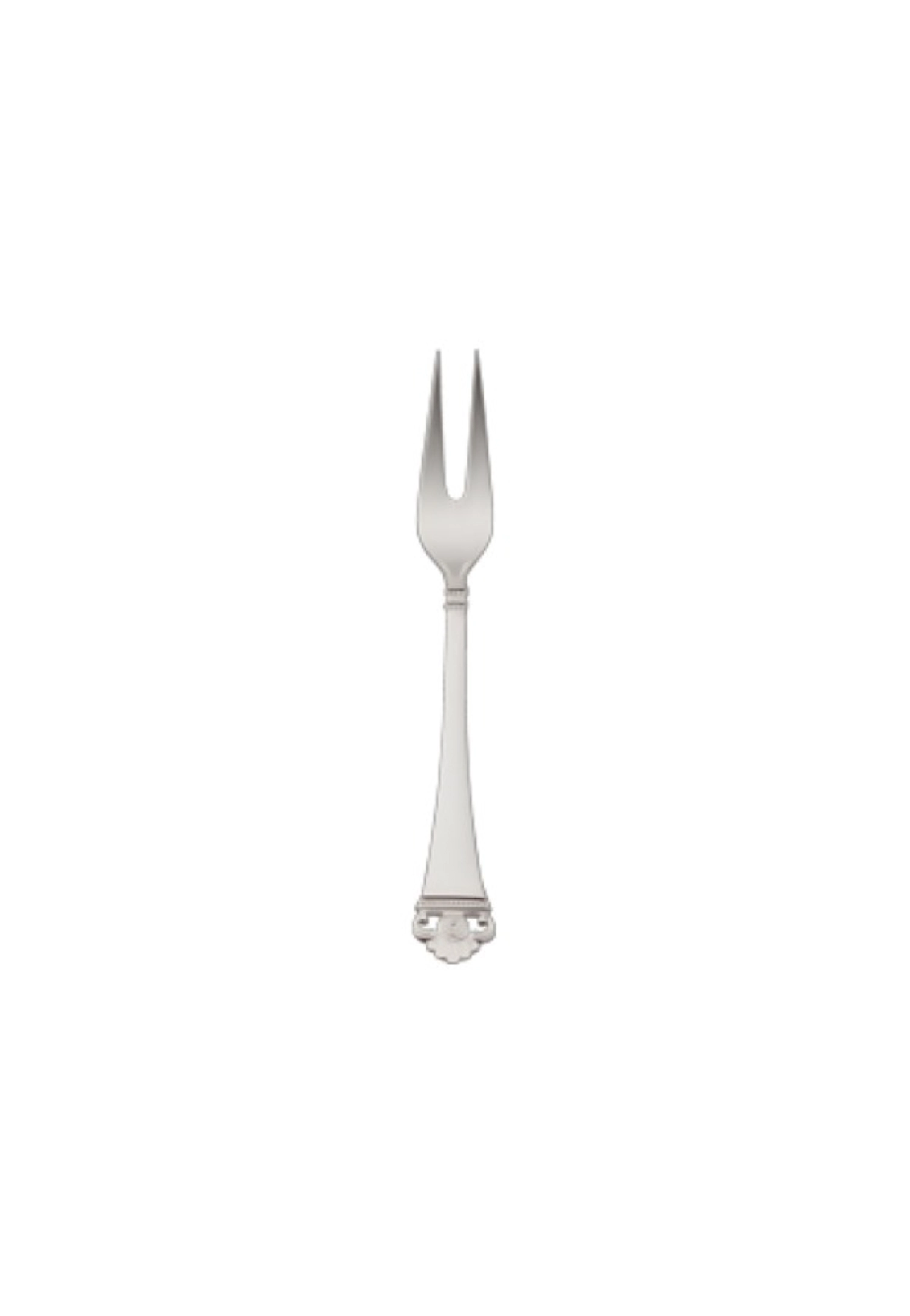 Motif rose or 925 Fourchette à viande, petite 16x1.9cm