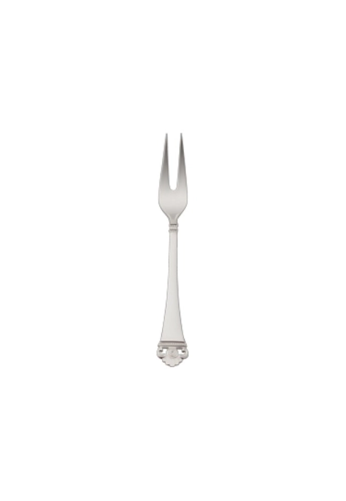 Motif rose or 925 Fourchette à viande, petite 16x1.9cm