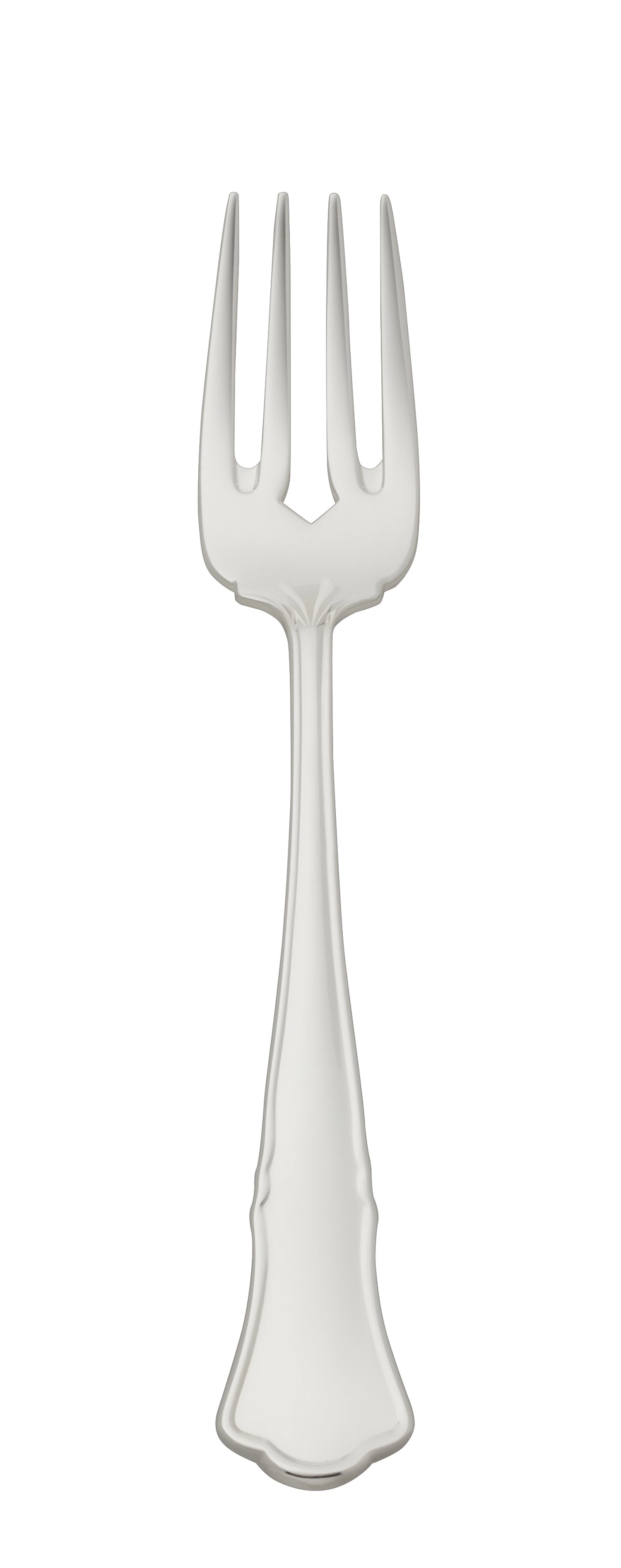 Ancienne Chippendale 925 fourchette à poisson 17.6x2.6cm