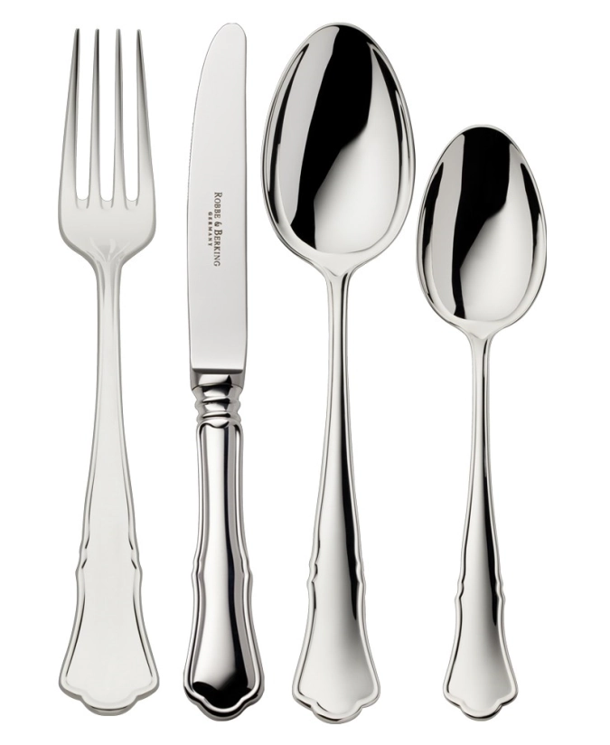 Alt-Chippendale 925 Butter- u. Käsemesser