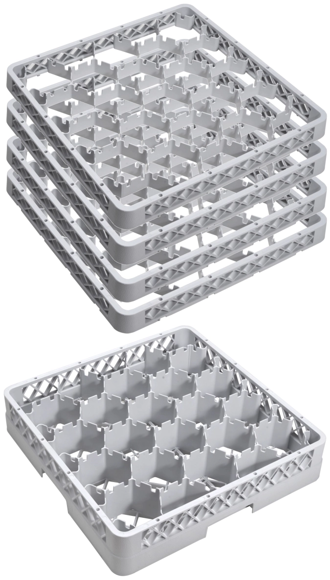 Gläser Spülkorb 20 Fächer 4 Aufsatz