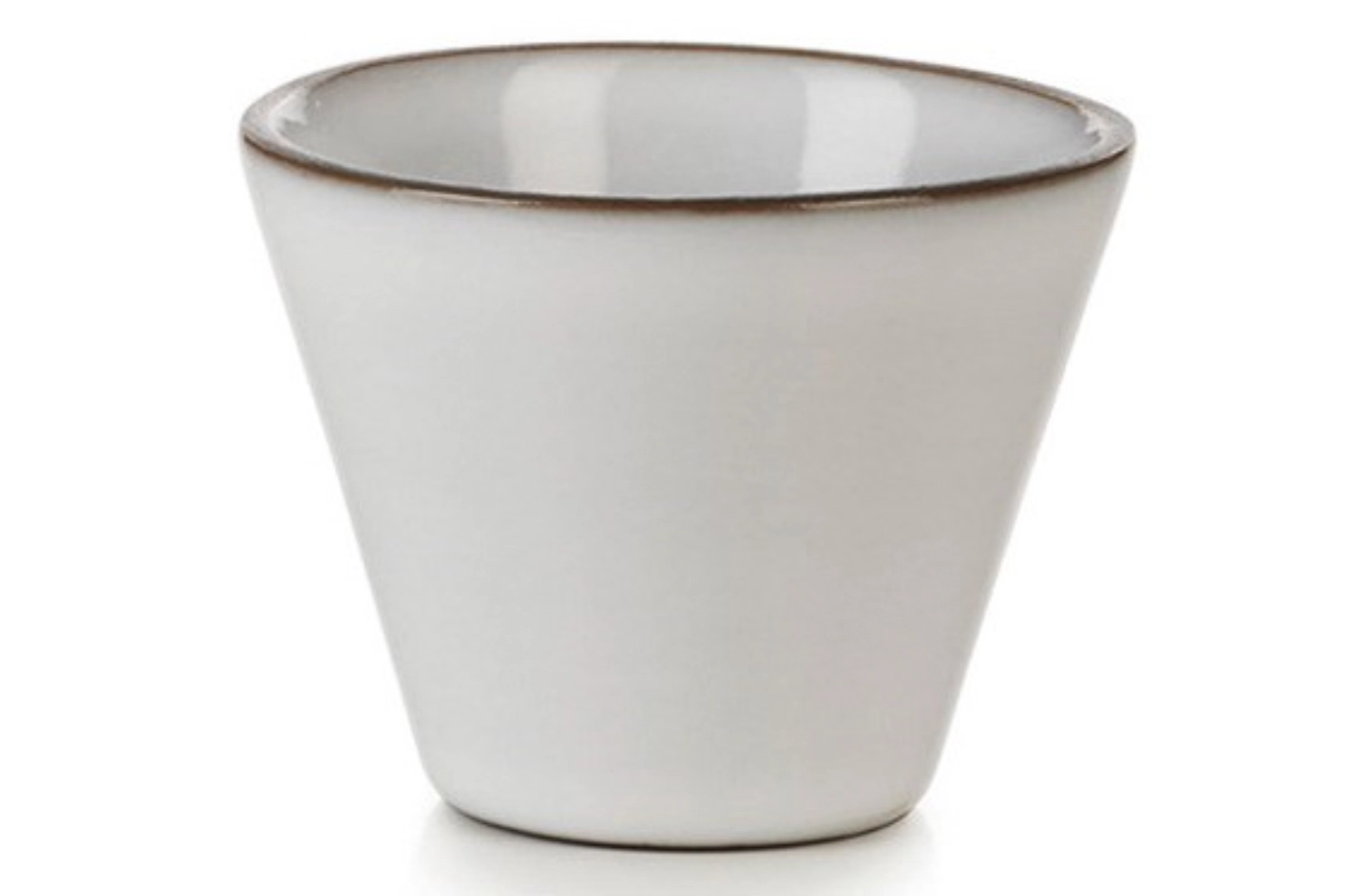 Equinoxe bol conique, ø 6.3 cm, h : 5 cm, 5 cl, blanc