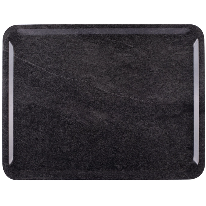 Plateau Self Dark Marble antidérapant 46x36cm
