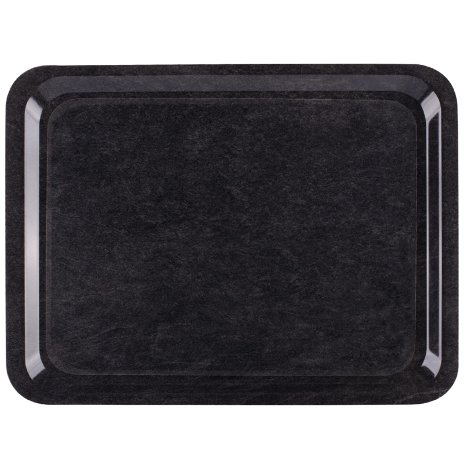 Plateau casino dark marble antidérapant 43x33cm