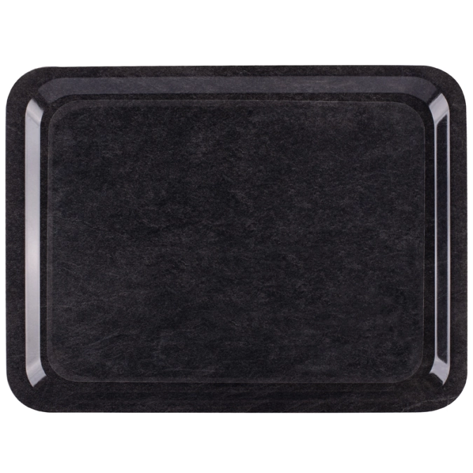 Plateau casino dark marble antidérapant 43x33cm