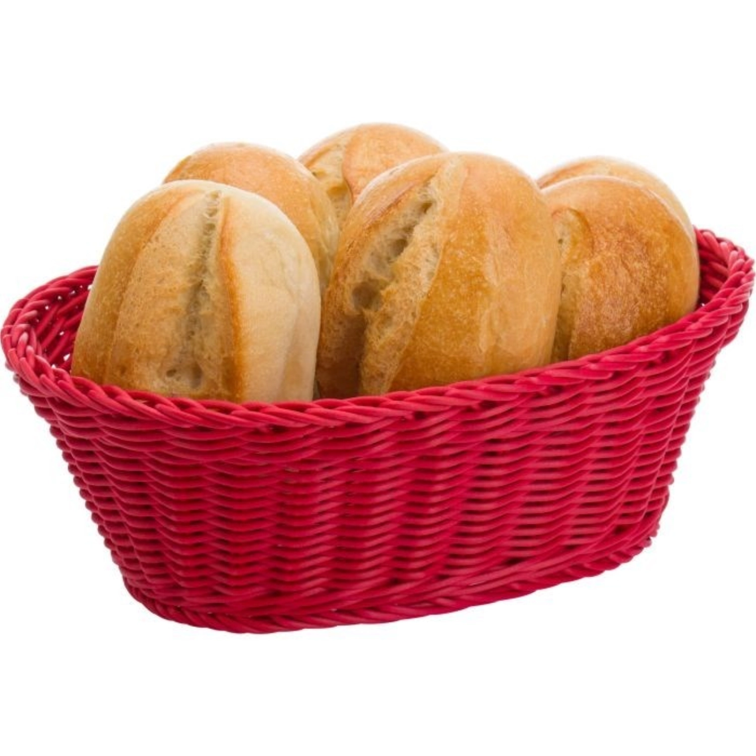 Panier ovale, r-rouge, 26x18,5x9cm