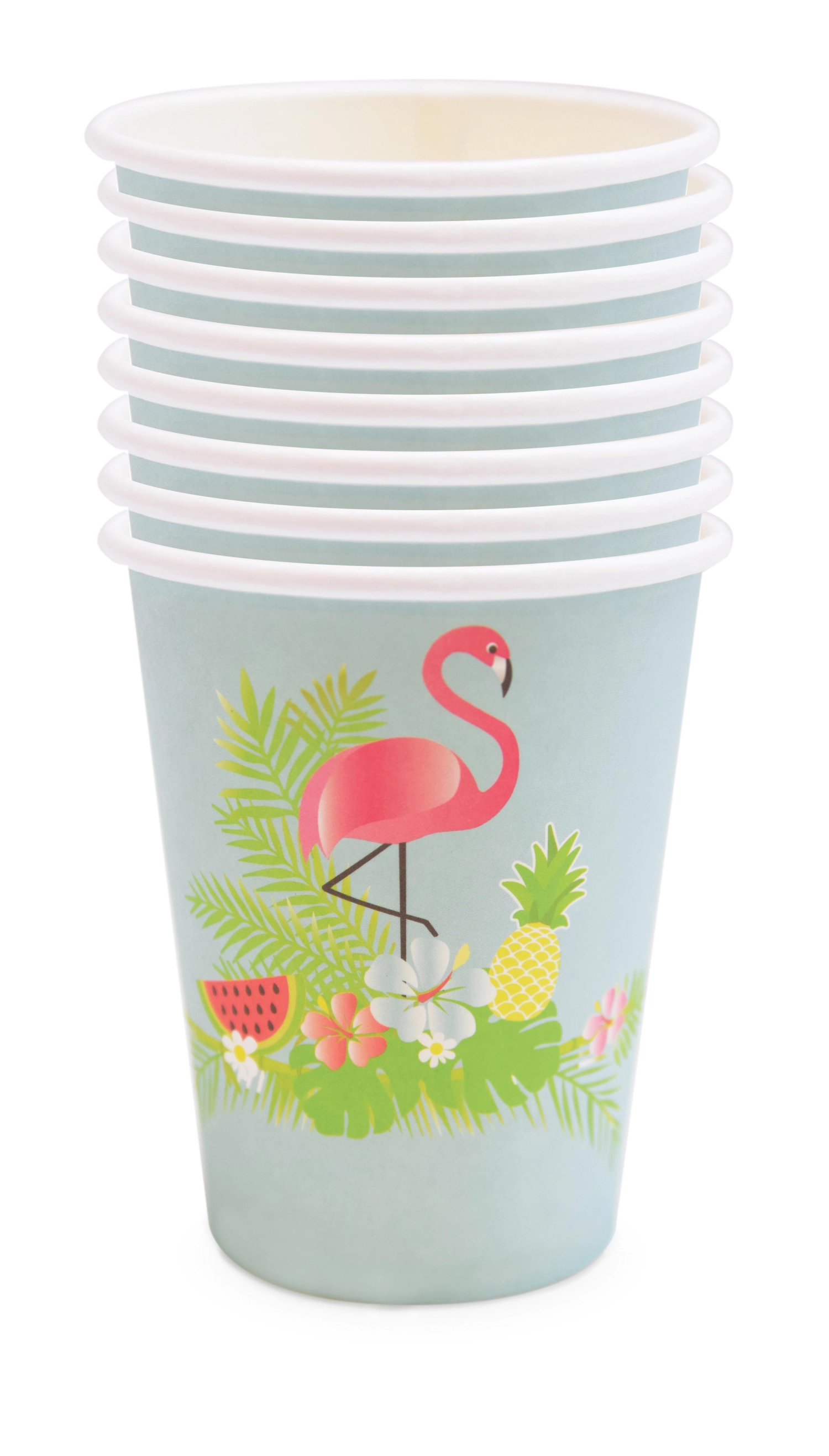 8er Set Pappbecher Sommer