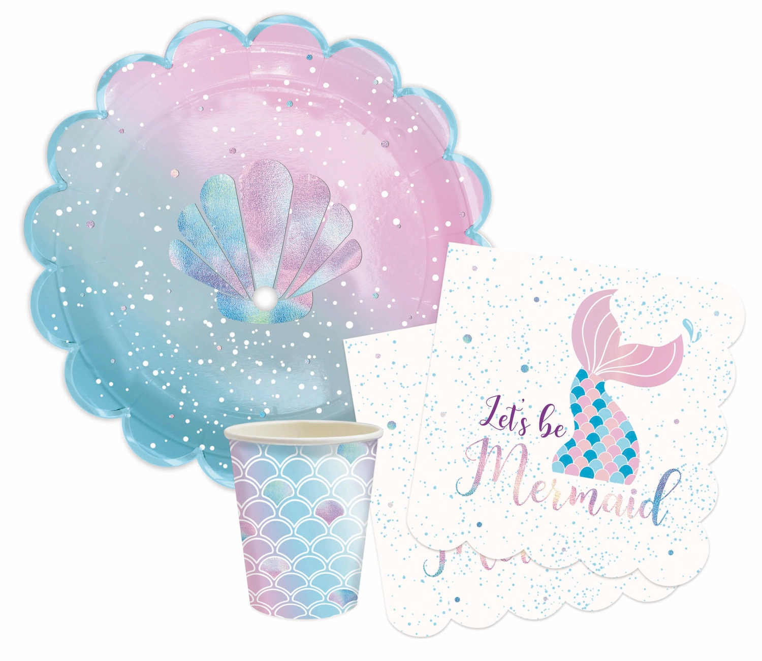 8 gobelet en carton sirène