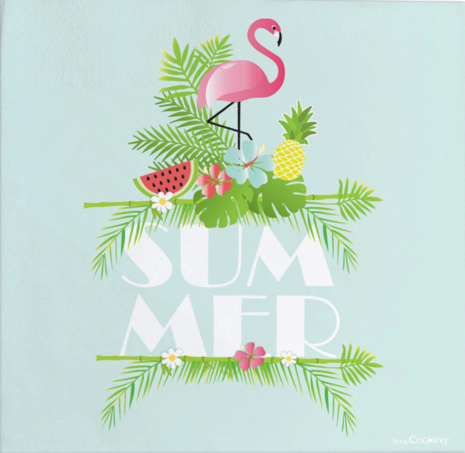 20er Set Papierservietten Sommer