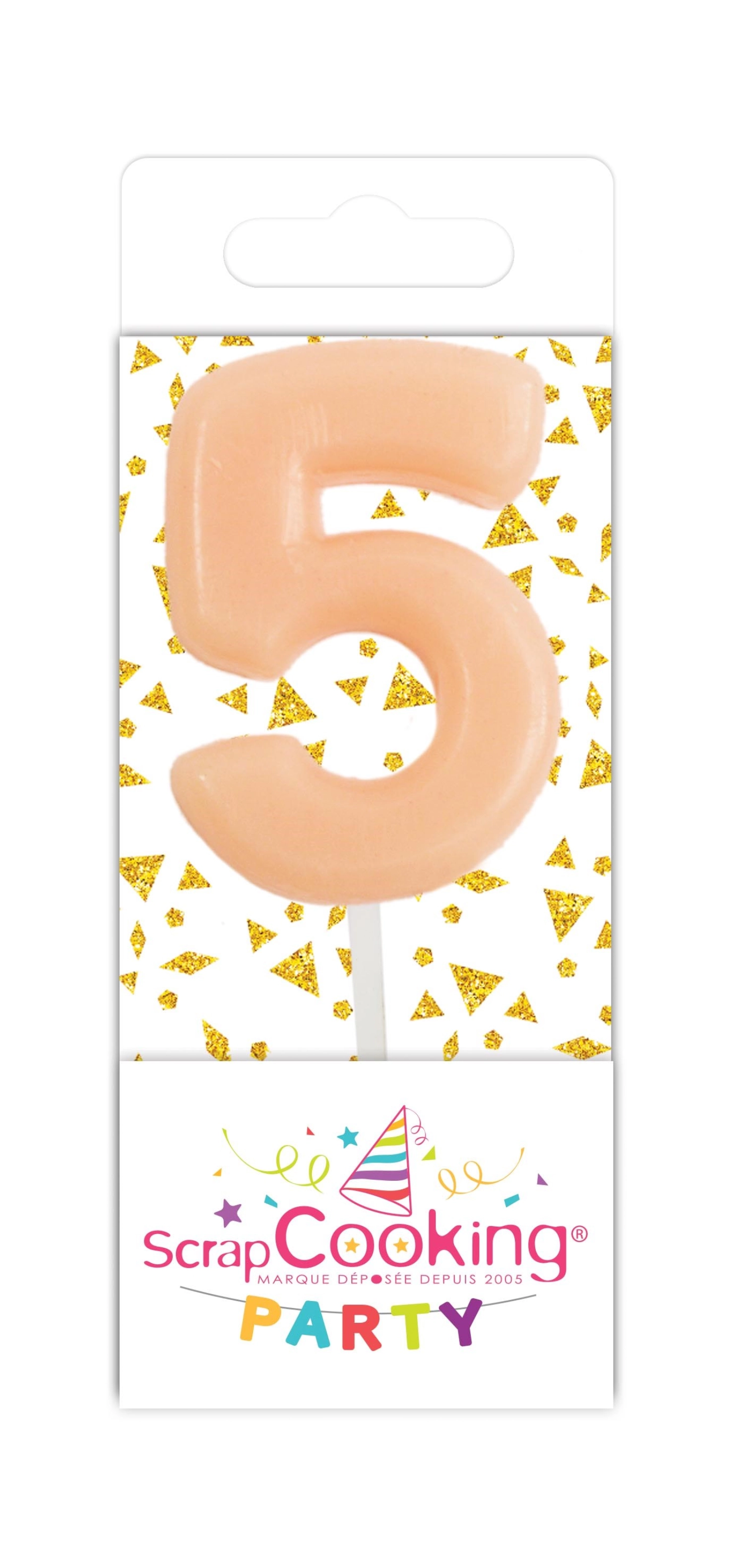 15 pcs. mini bougie numéro 5