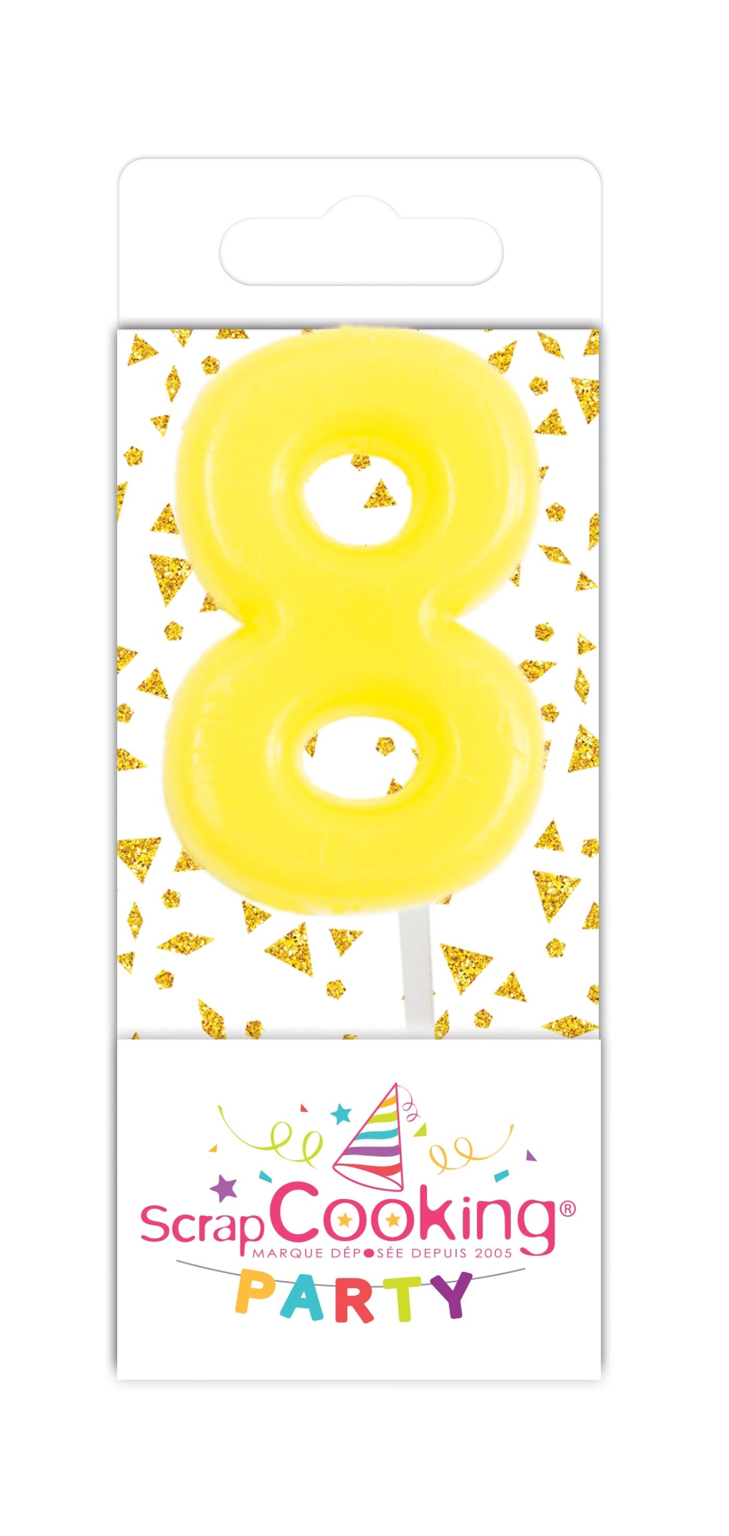 15 pcs. mini bougie numéro 8