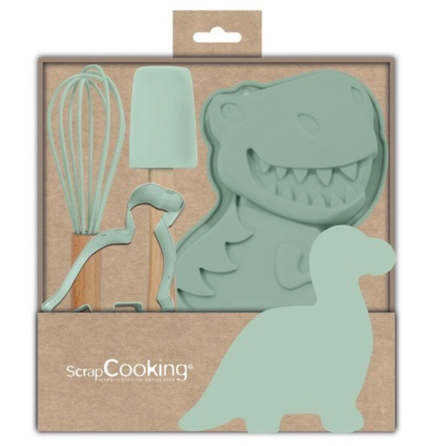 4 pcs. kit de cuisson pour enfants dino