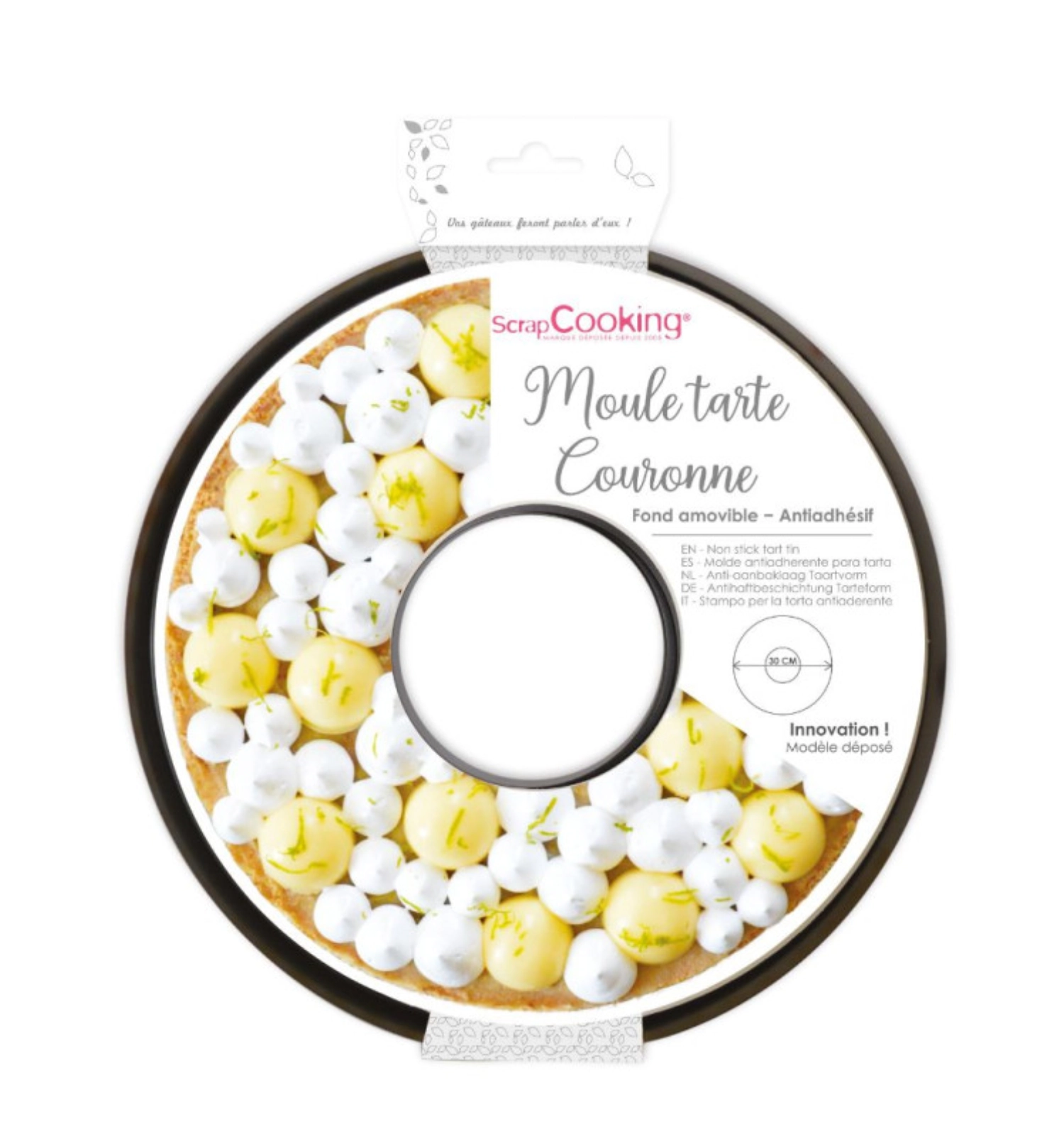 Moule à tarte circulaire anti-adhésif