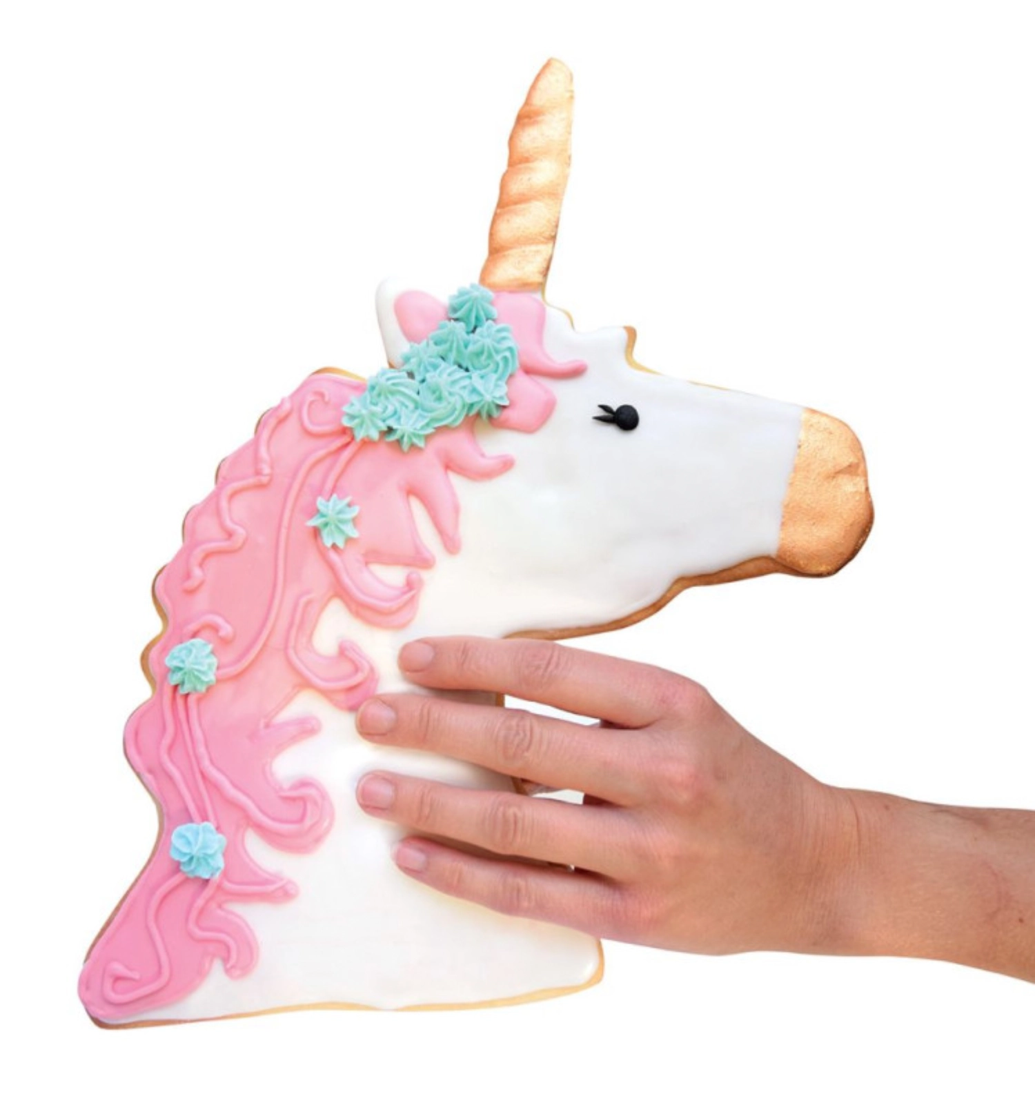 Moule à pâtisserie en inox emporte-pièce xxl licorne 29x26cm