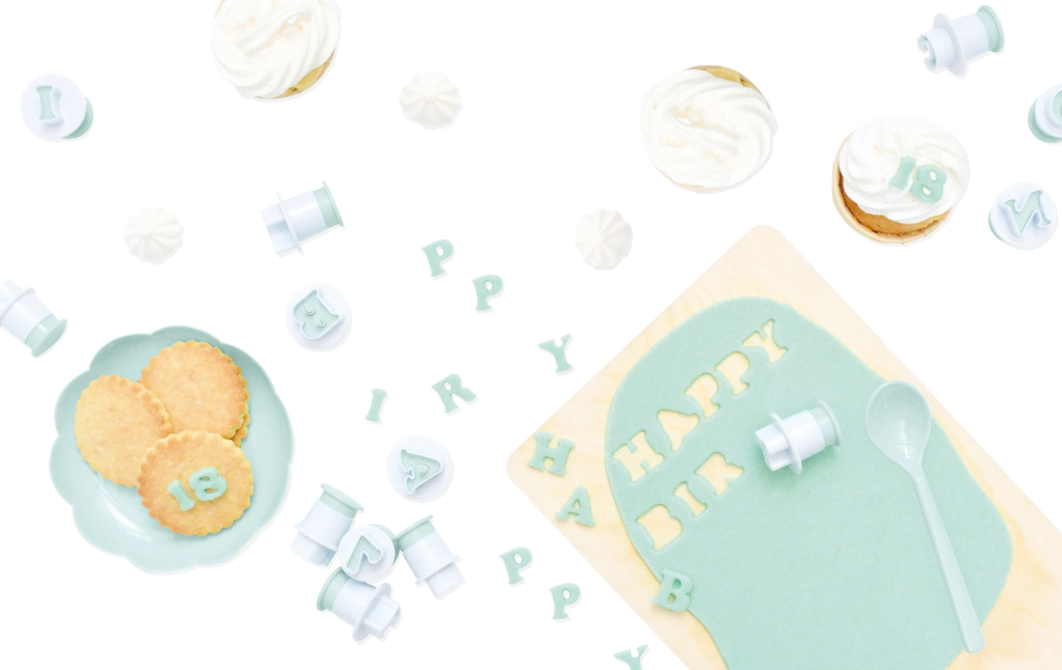 36er Set Stempelschneider Buchstaben und Zahlen