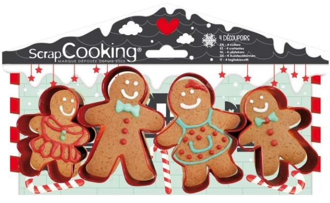 4 emporte-pièces bonhommes pain d´épices