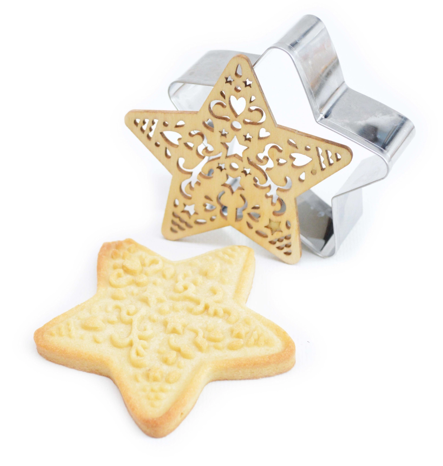Set de 3 emporte-pièces et gaufriers noël