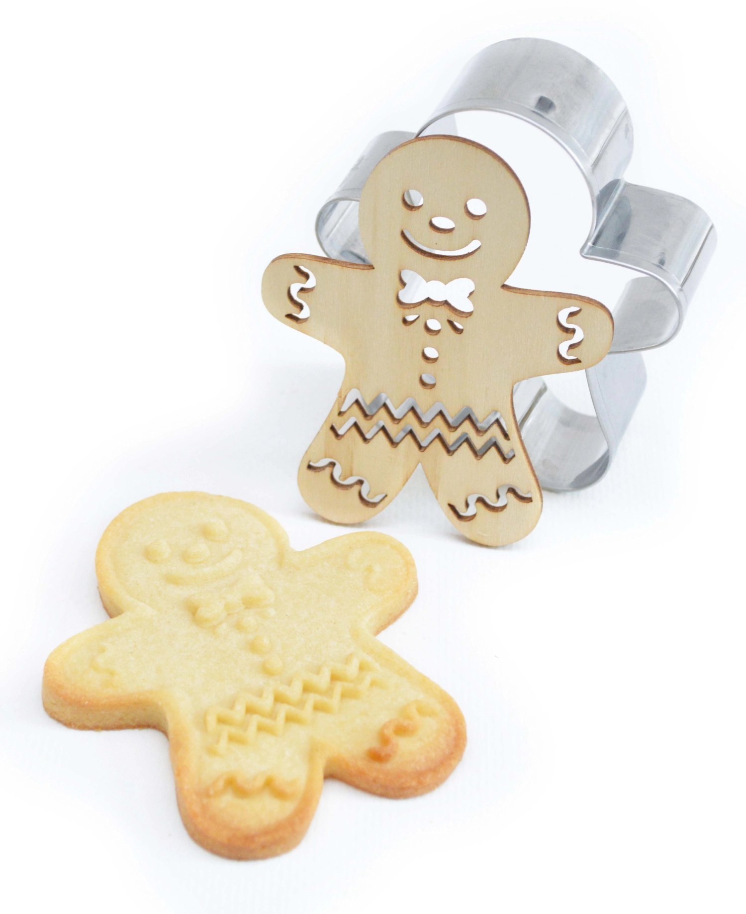 Set de 3 emporte-pièces et gaufriers noël