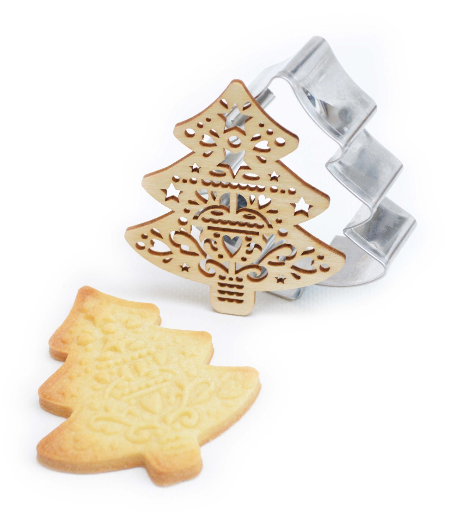 Set de 3 emporte-pièces et gaufriers noël