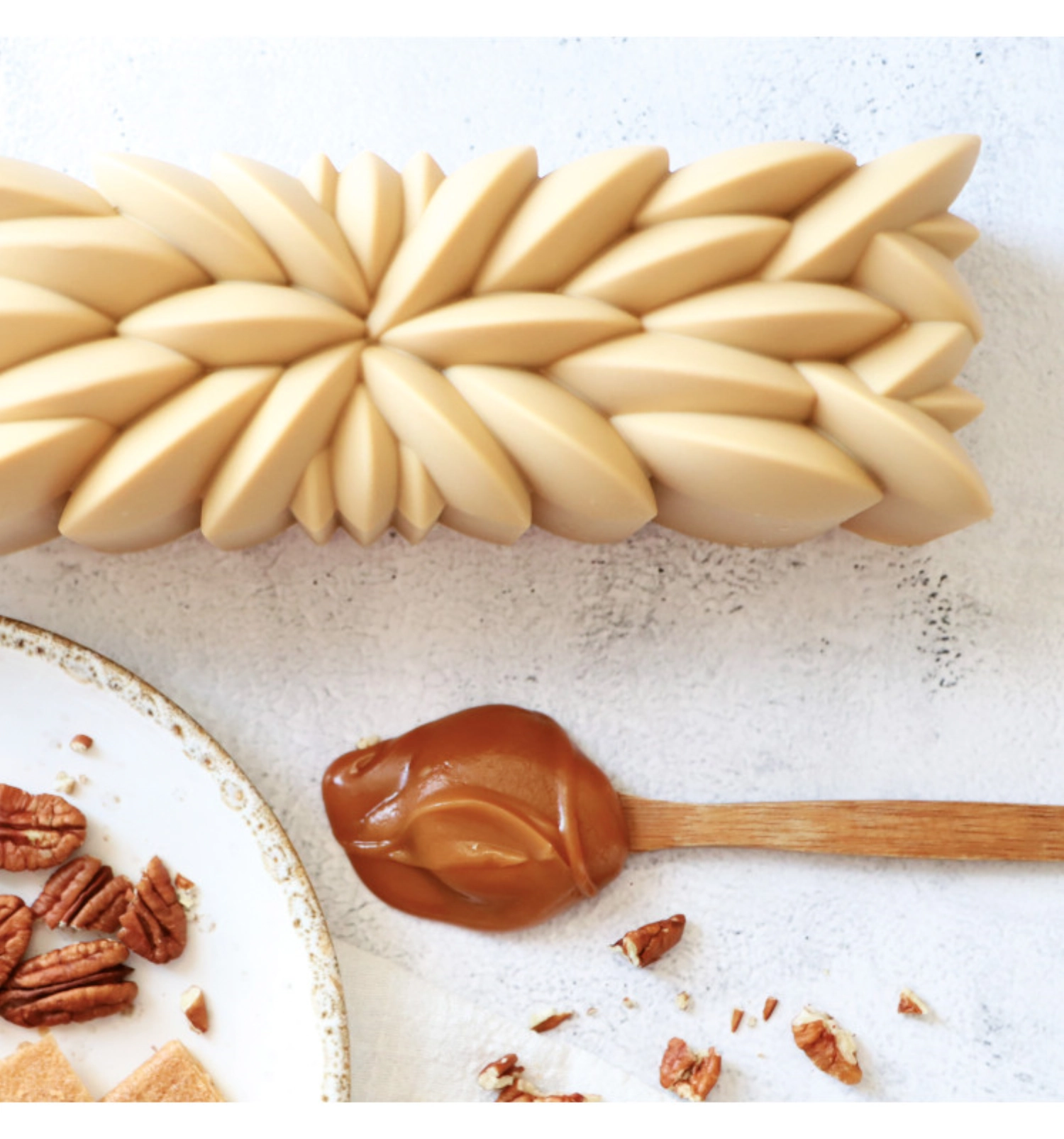 Moule en silicone 3d bûche l21cm