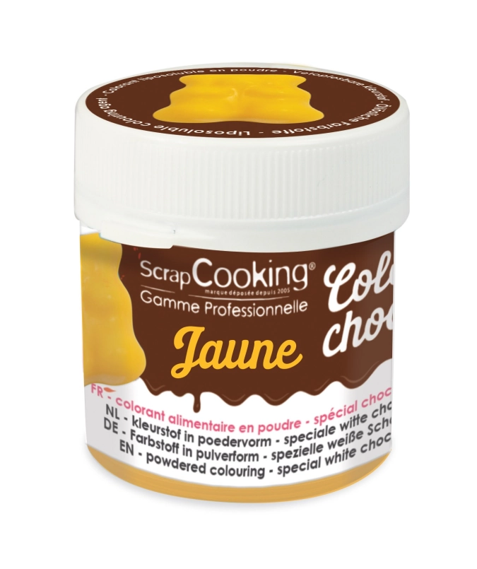 Poudre colorée choco jaune